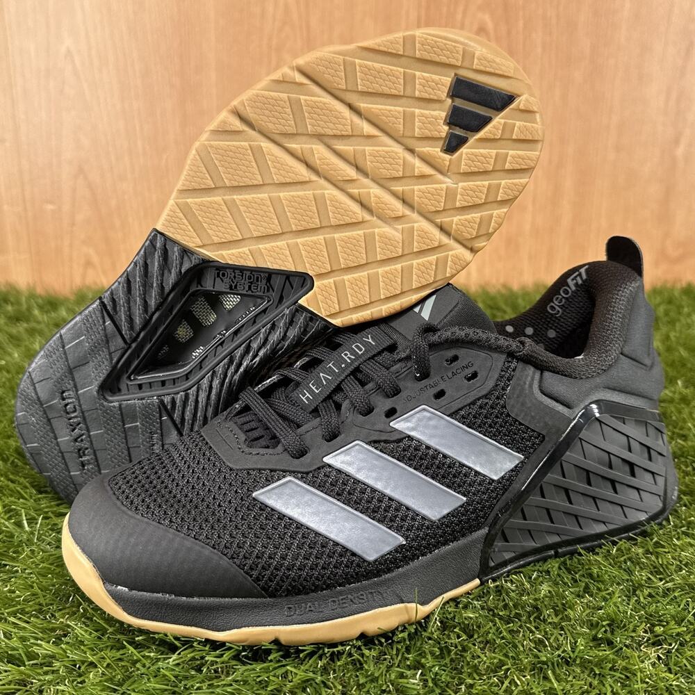 adidas Dropset 3 Black Grey Training Shoes ID8632 Women's Size 6